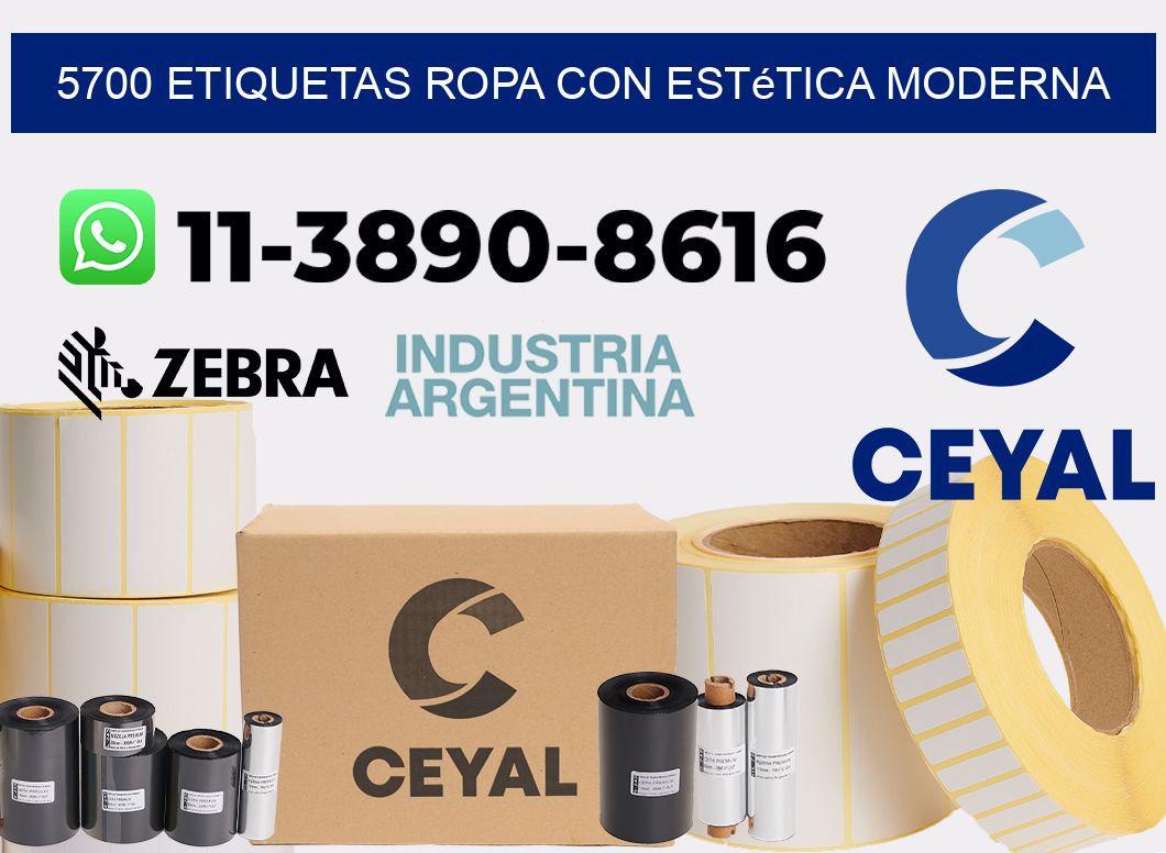 5700 Etiquetas ropa con estética moderna