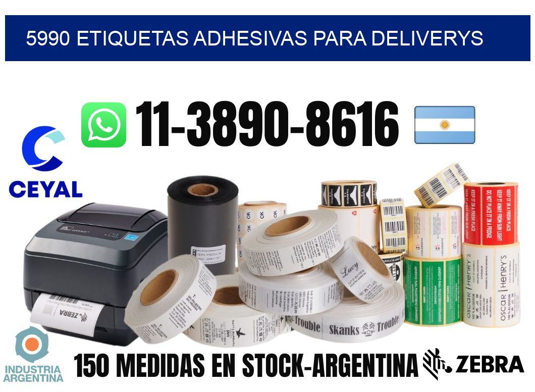 5990 etiquetas adhesivas para deliverys