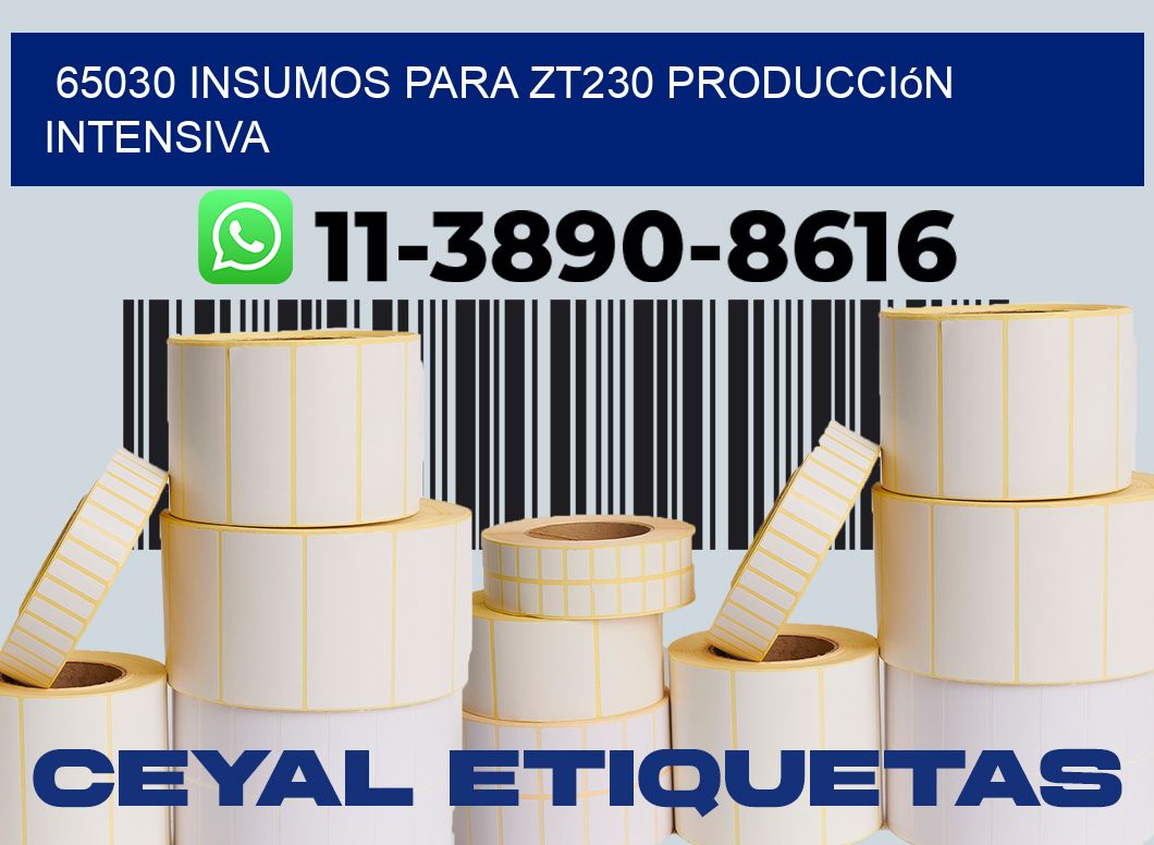 65030 insumos para zt230 producción intensiva