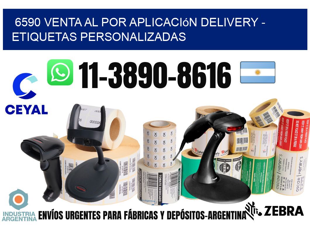 6590 Venta al Por Aplicación delivery – Etiquetas Personalizadas