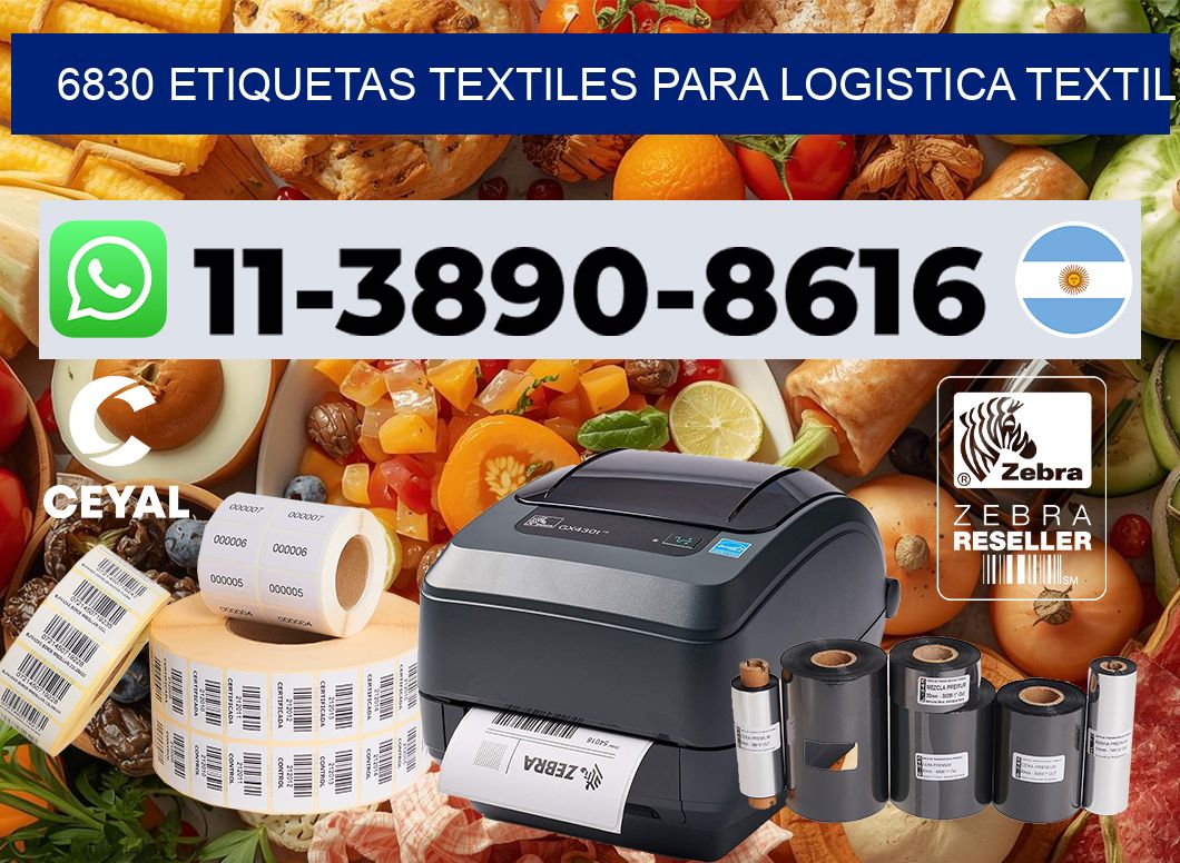 6830 Etiquetas textiles para logistica textil