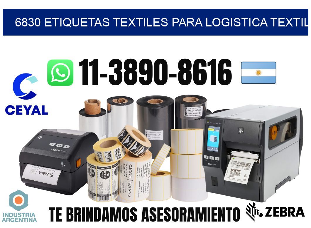 6830 Etiquetas textiles para logistica textil