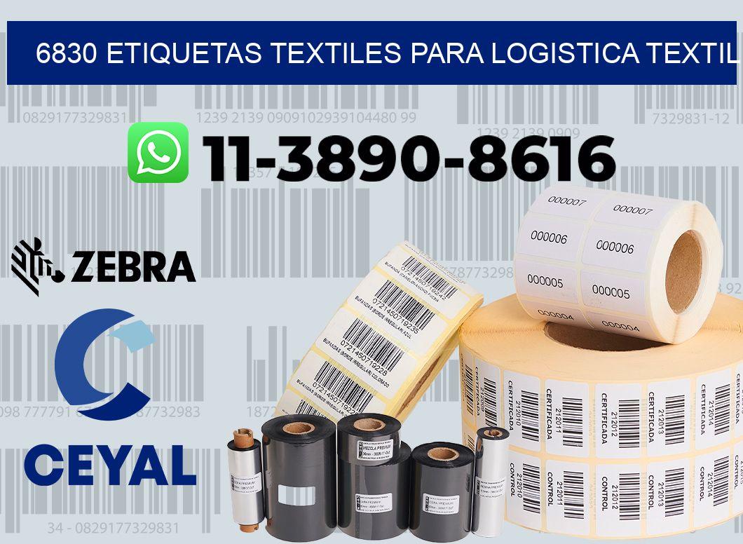 6830 Etiquetas textiles para logistica textil