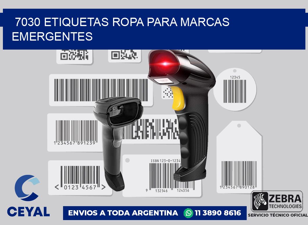 7030 Etiquetas ropa para marcas emergentes