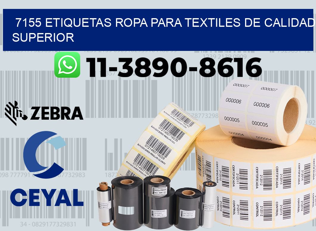 7155 Etiquetas ropa para textiles de calidad superior