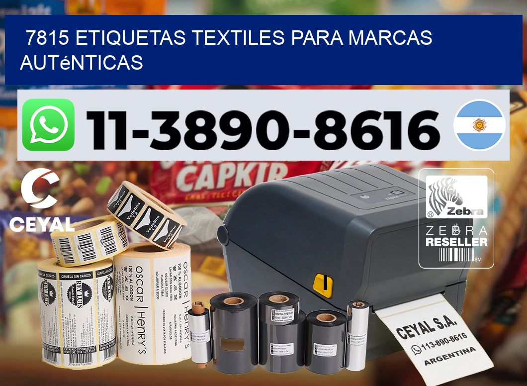 7815 Etiquetas textiles para marcas auténticas