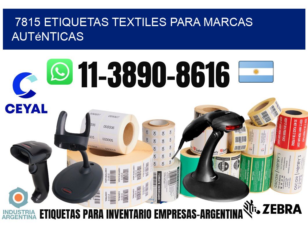 7815 Etiquetas textiles para marcas auténticas