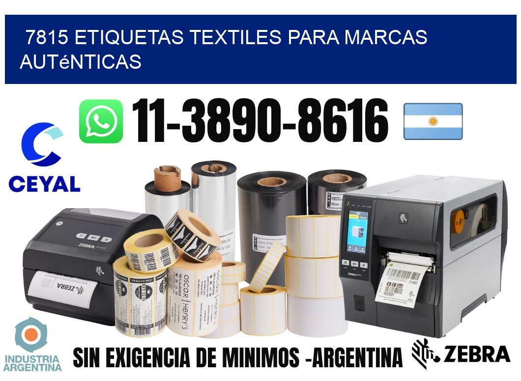 7815 Etiquetas textiles para marcas auténticas