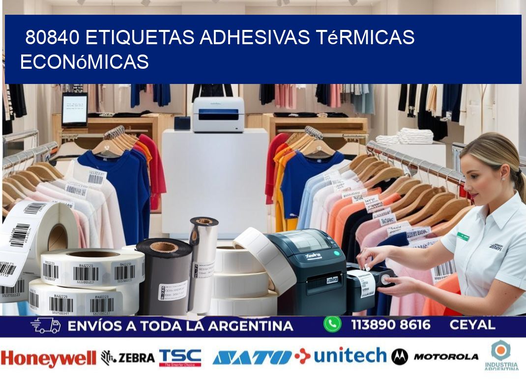 80840 etiquetas adhesivas térmicas económicas