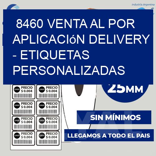 8460 Venta al Por Aplicación delivery - Etiquetas Personalizadas