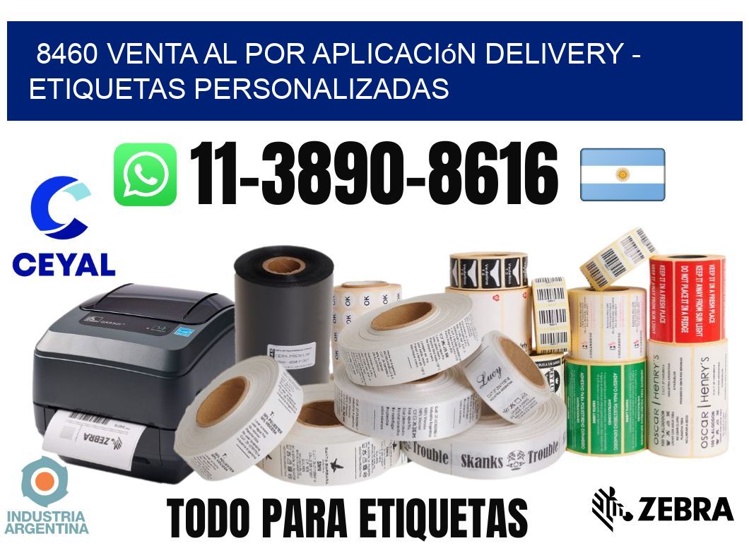 8460 Venta al Por Aplicación delivery - Etiquetas Personalizadas