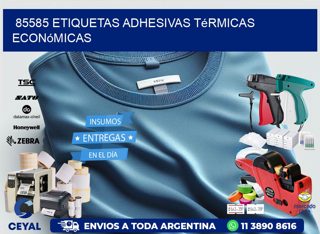 85585 etiquetas adhesivas térmicas económicas