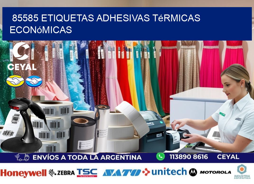 85585 etiquetas adhesivas térmicas económicas