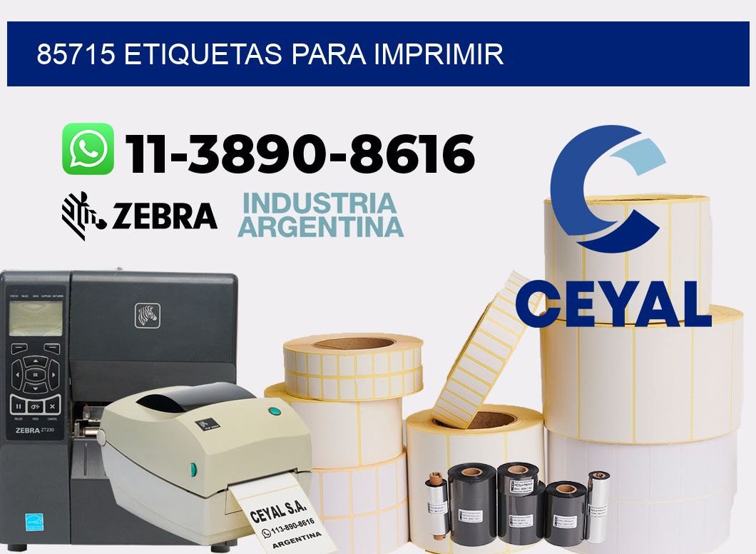 85715 etiquetas para imprimir