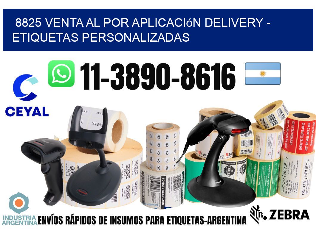 8825 Venta al Por Aplicación delivery - Etiquetas Personalizadas