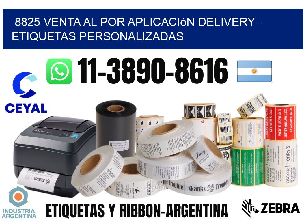 8825 Venta al Por Aplicación delivery - Etiquetas Personalizadas