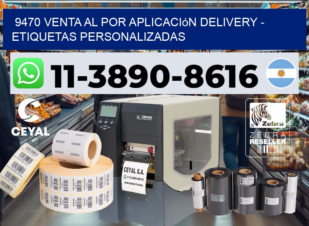 9470 Venta al Por Aplicación delivery – Etiquetas Personalizadas