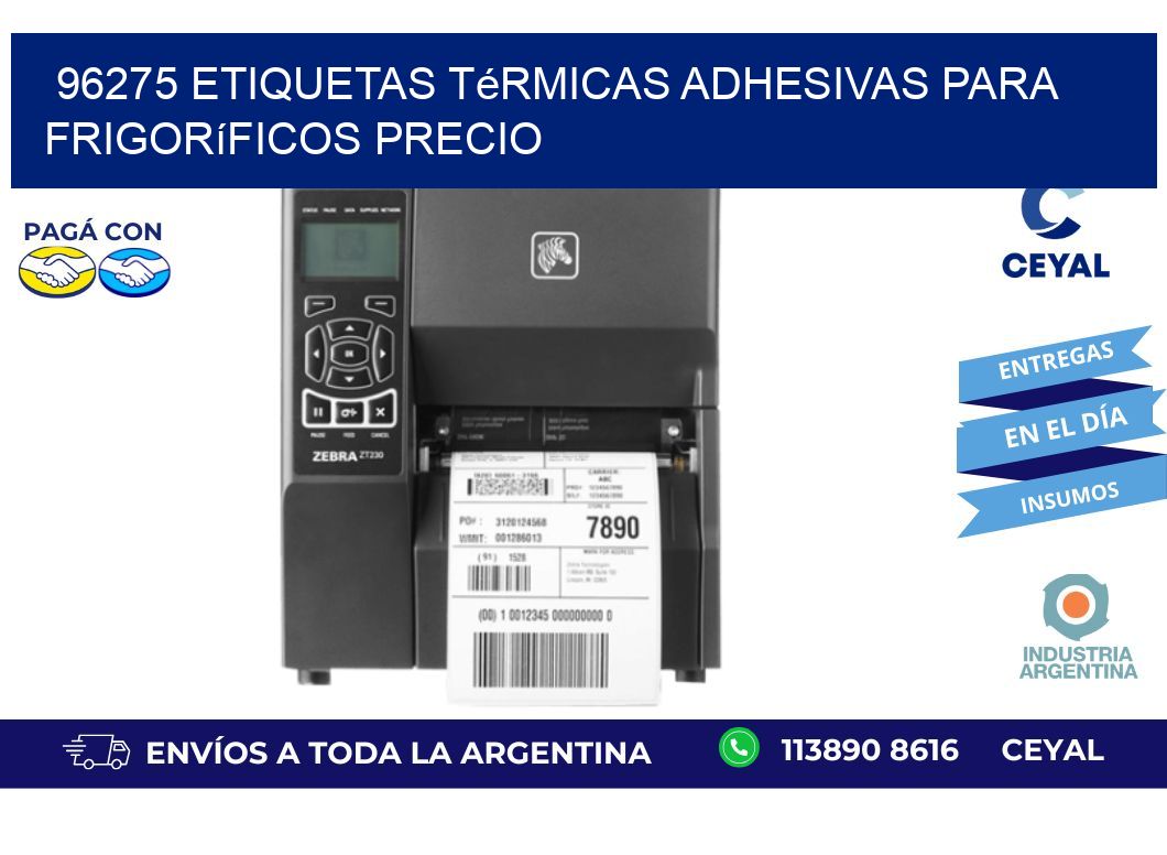 96275 etiquetas térmicas adhesivas para frigoríficos precio