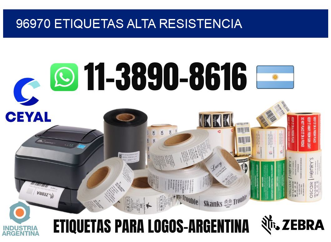 96970 etiquetas alta resistencia