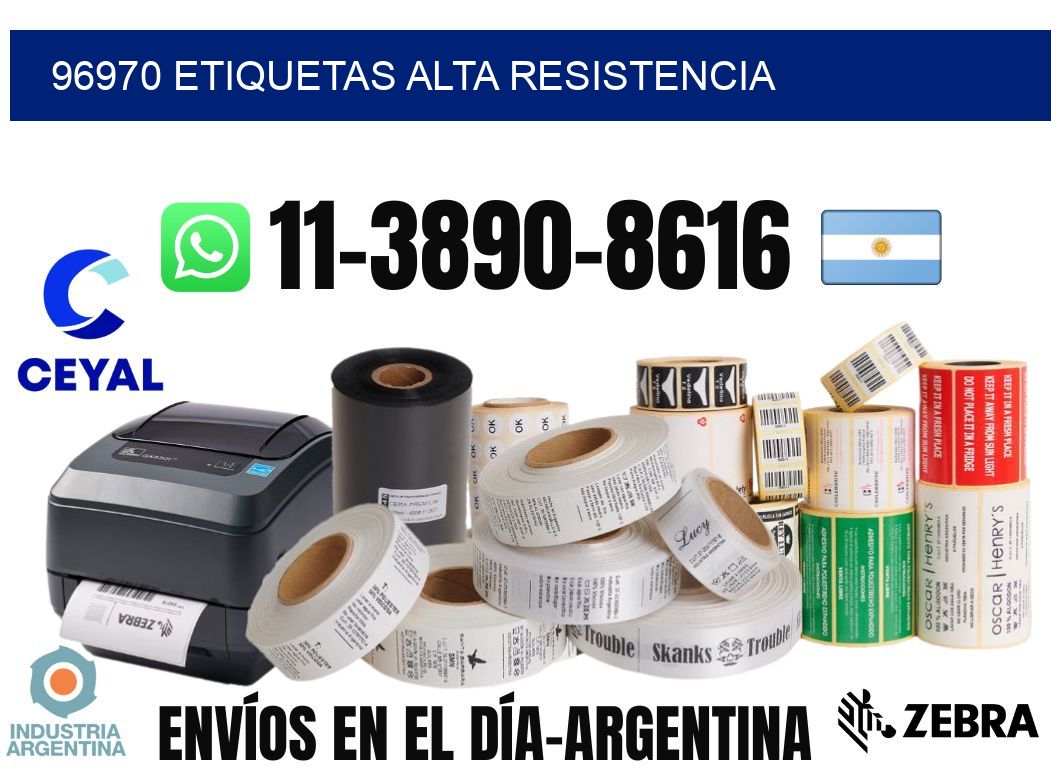 96970 etiquetas alta resistencia