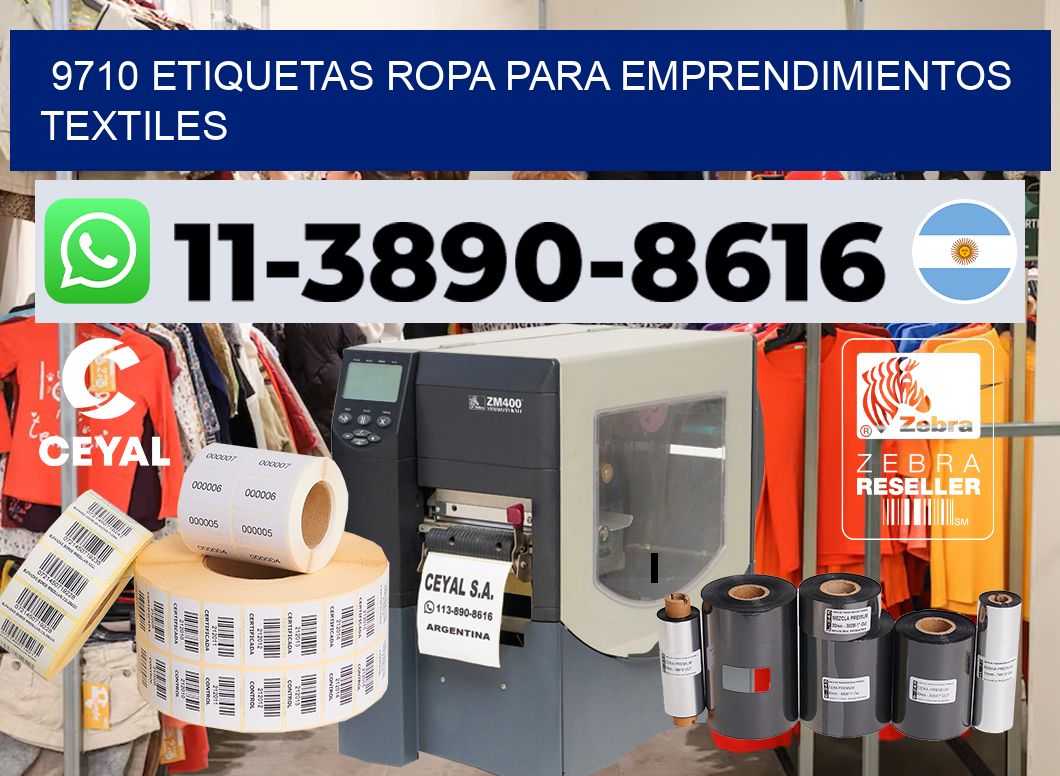 9710 Etiquetas ropa para emprendimientos textiles