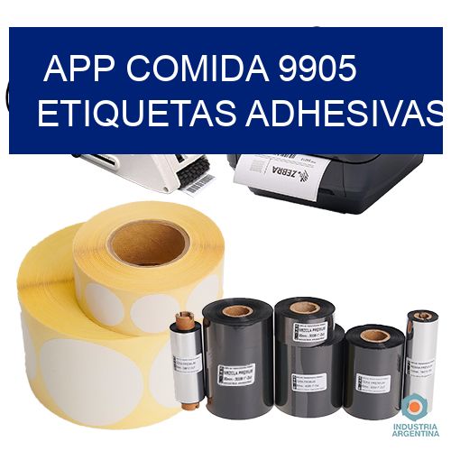 App comida 9905 etiquetas adhesivas