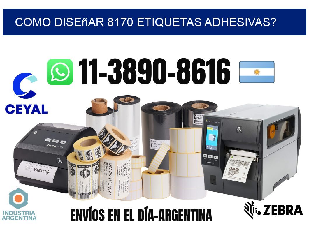como diseñar 8170 etiquetas adhesivas?