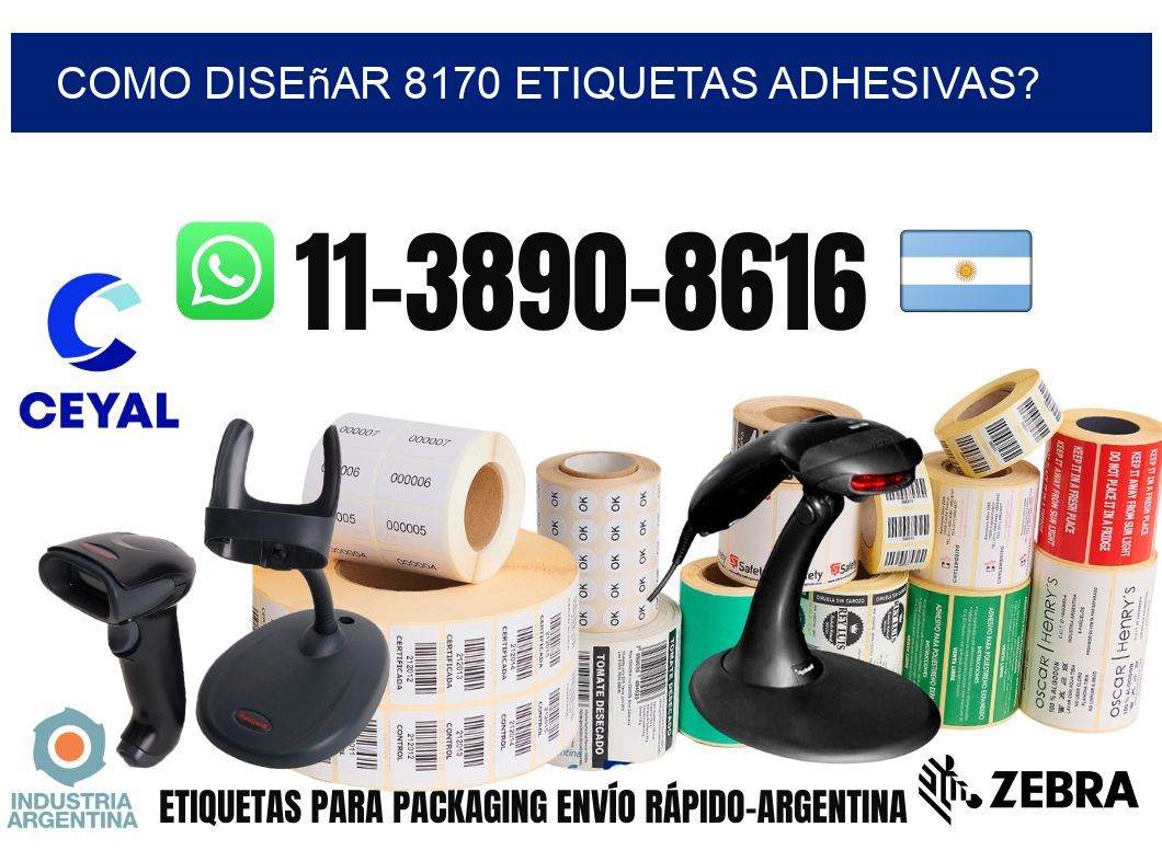 como diseñar 8170 etiquetas adhesivas?