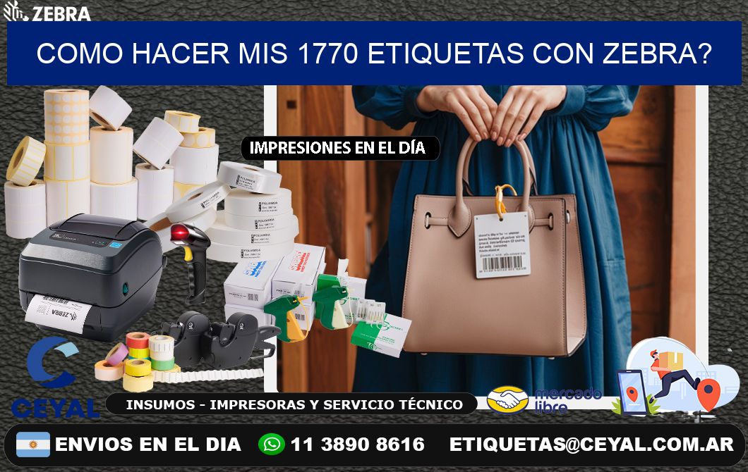 como hacer mis 1770 etiquetas con zebra?