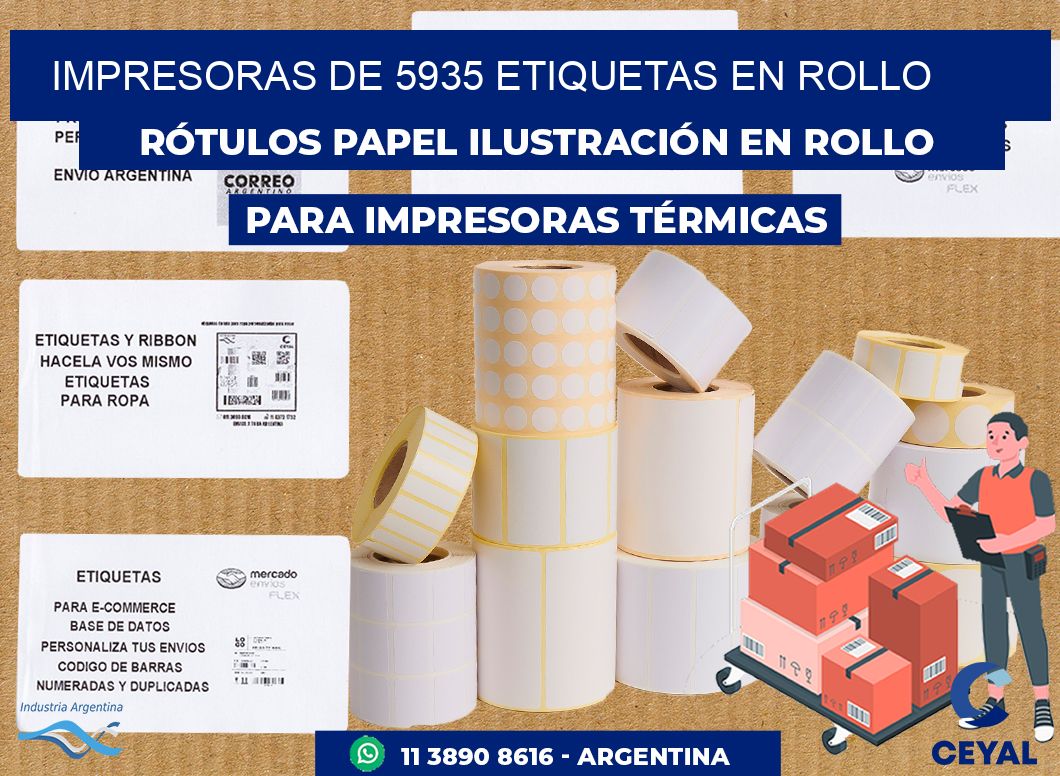 impresoras de 5935 etiquetas en rollo