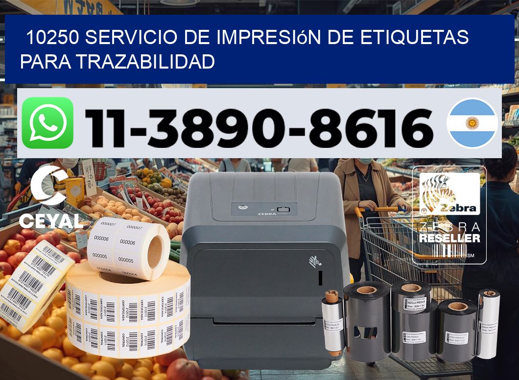 10250 Servicio de impresión de etiquetas para trazabilidad
