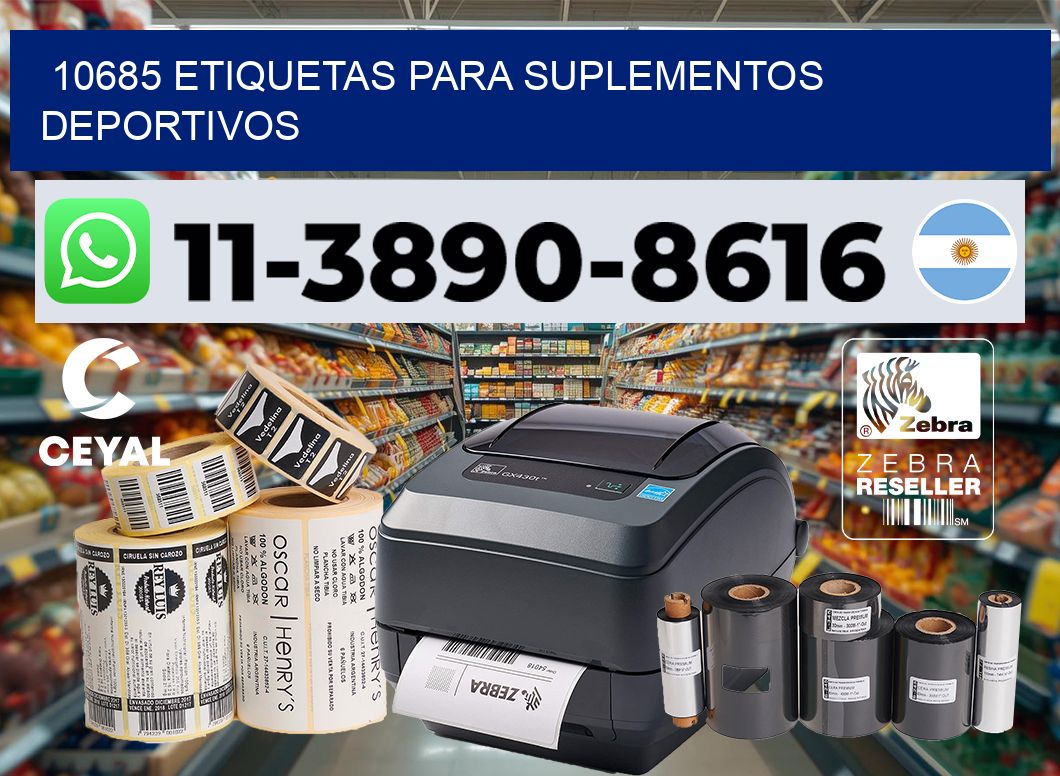 10685 Etiquetas para suplementos deportivos