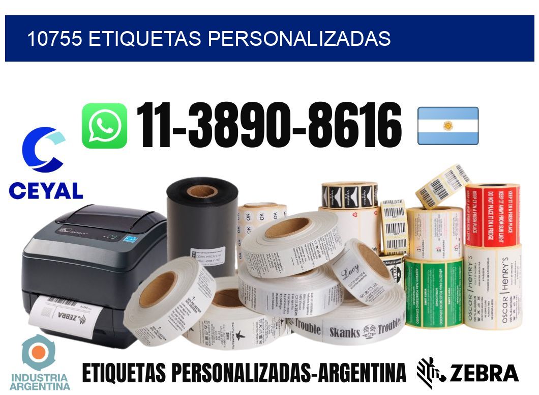 10755 etiquetas personalizadas