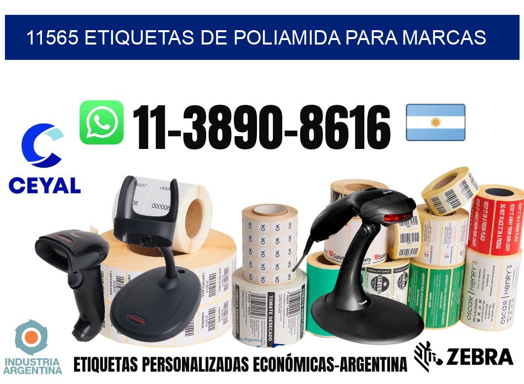 11565 Etiquetas de poliamida para marcas