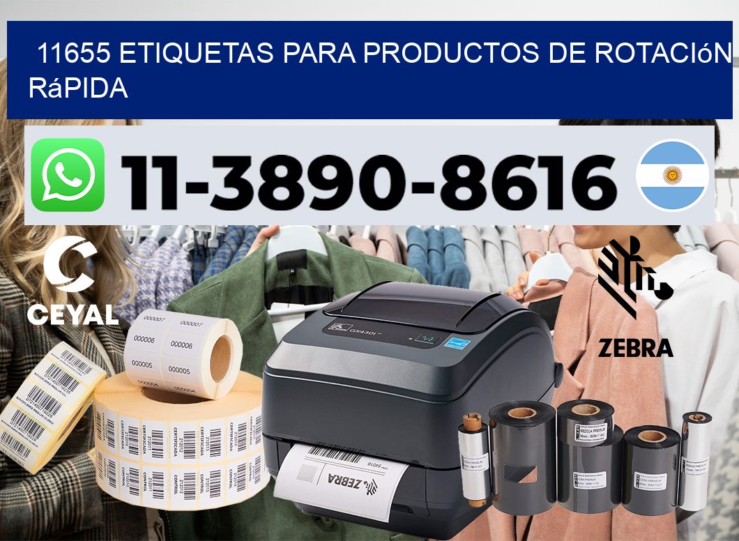 11655 Etiquetas para productos de rotación rápida