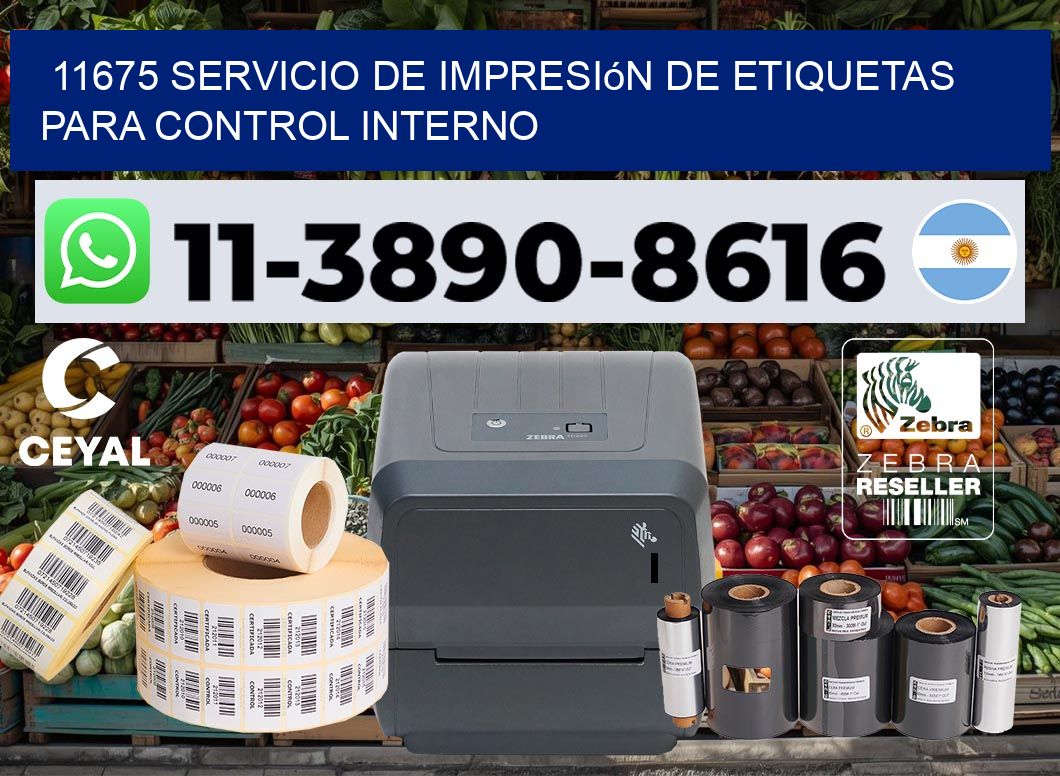 11675 Servicio de impresión de etiquetas para control interno