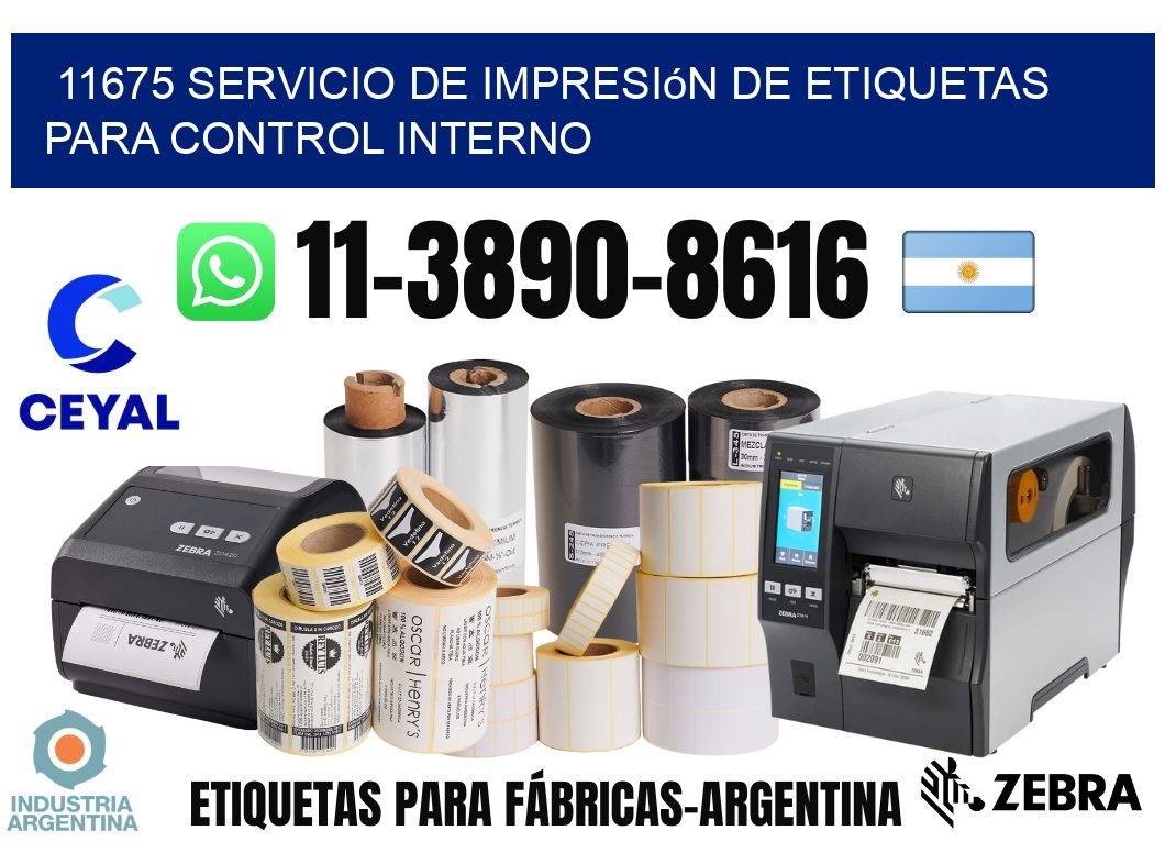 11675 Servicio de impresión de etiquetas para control interno