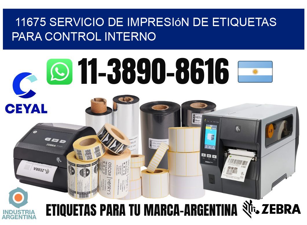 11675 Servicio de impresión de etiquetas para control interno