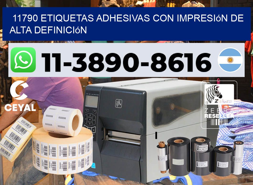 11790 Etiquetas adhesivas con impresión de alta definición