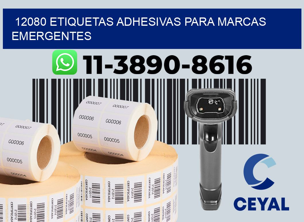 12080 Etiquetas adhesivas para marcas emergentes
