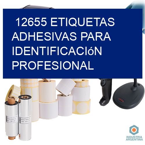 12655 Etiquetas adhesivas para identificación profesional