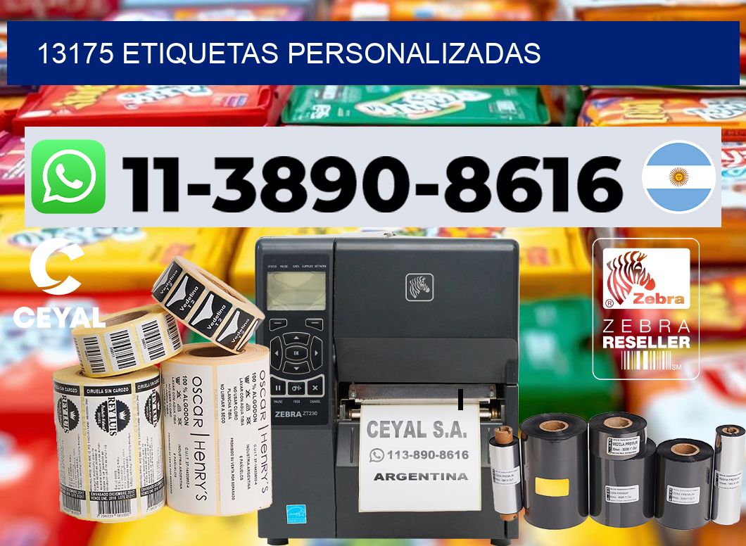 13175 etiquetas personalizadas