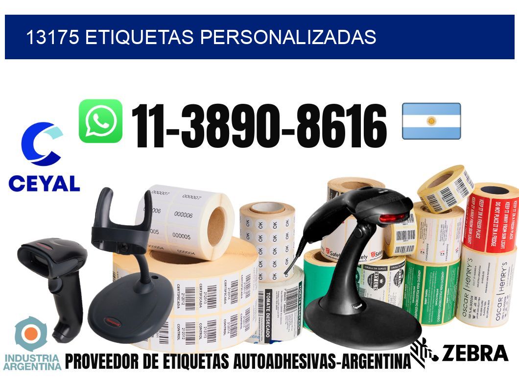 13175 etiquetas personalizadas
