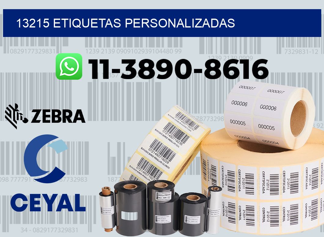 13215 etiquetas personalizadas