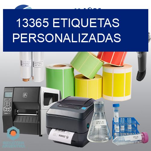 13365 etiquetas personalizadas