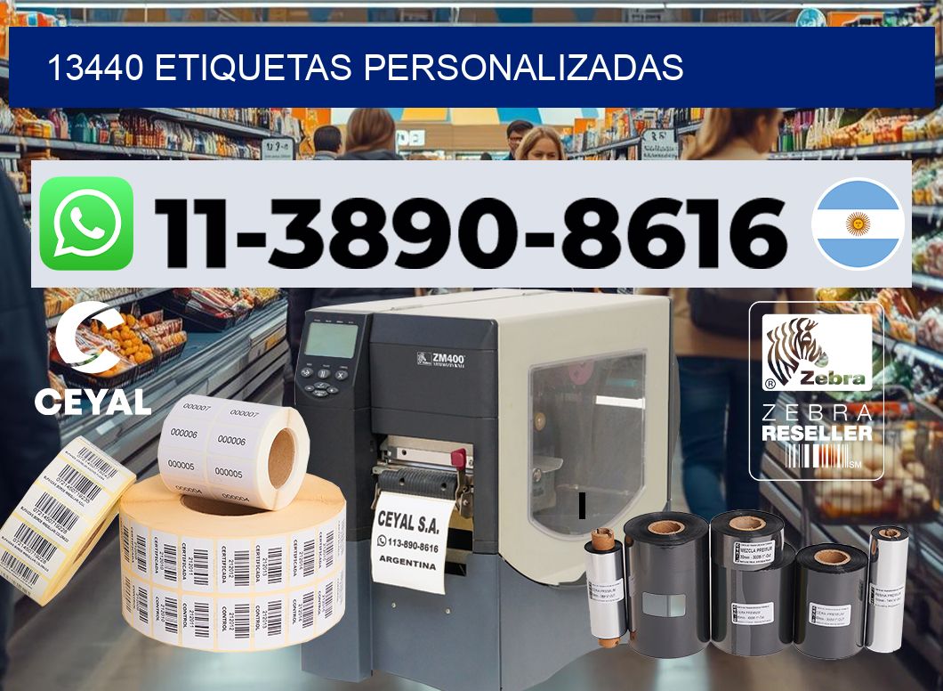 13440 etiquetas personalizadas