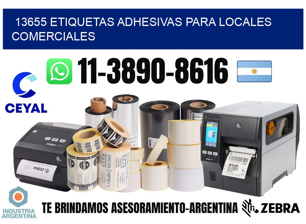 13655 Etiquetas adhesivas para locales comerciales