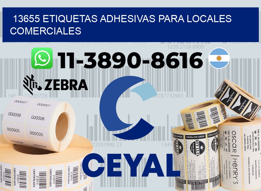 13655 Etiquetas adhesivas para locales comerciales