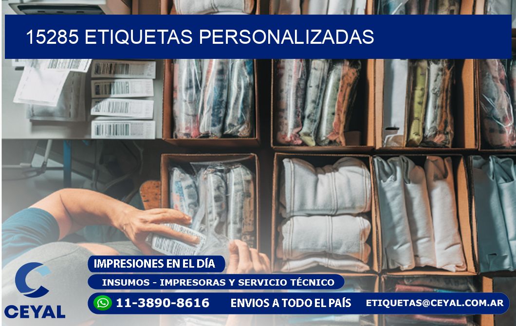 15285 etiquetas personalizadas