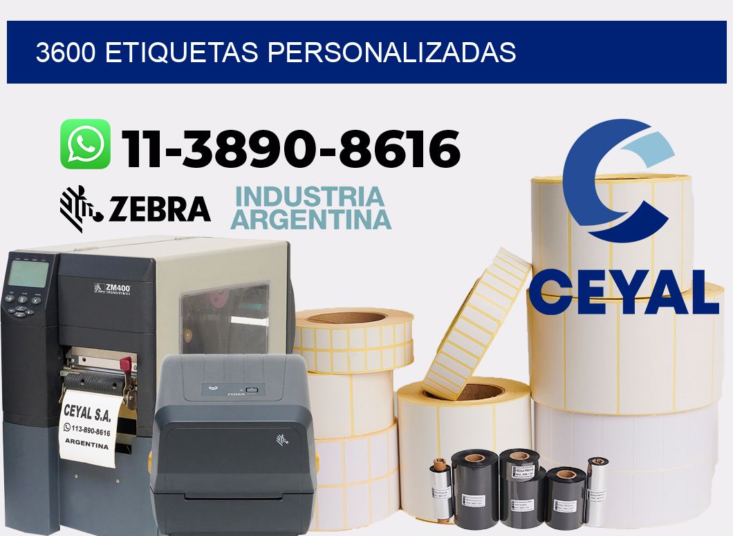 3600 etiquetas personalizadas